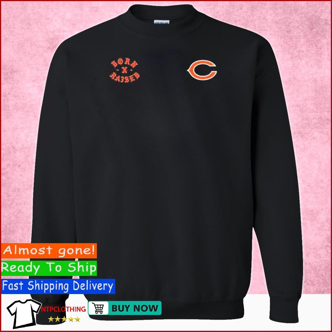 Chicago Bears Born X Raised Unisex T-Shirt, hoodie, sweater and