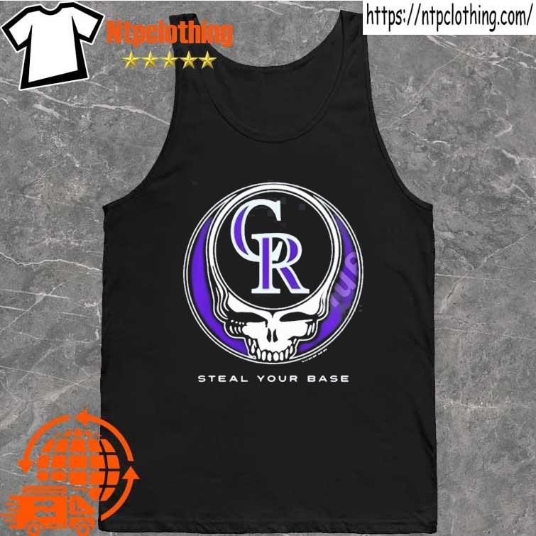 Official Colorado Rockies Steal Your Base Black Athletic Shirt