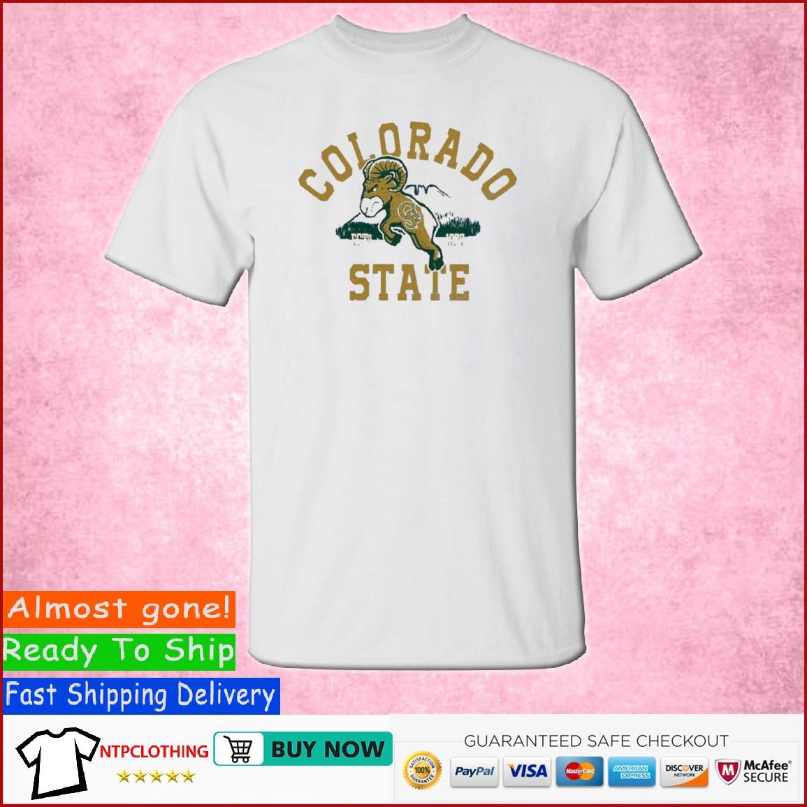 NCAA Colorado State Rams Women's V-Neck T-Shirt - S