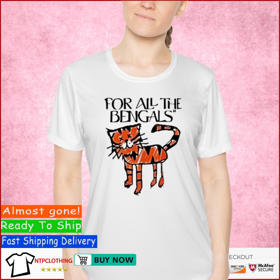 Official For All The Bengals Tiger Shirt, hoodie, sweater, long sleeve and  tank top