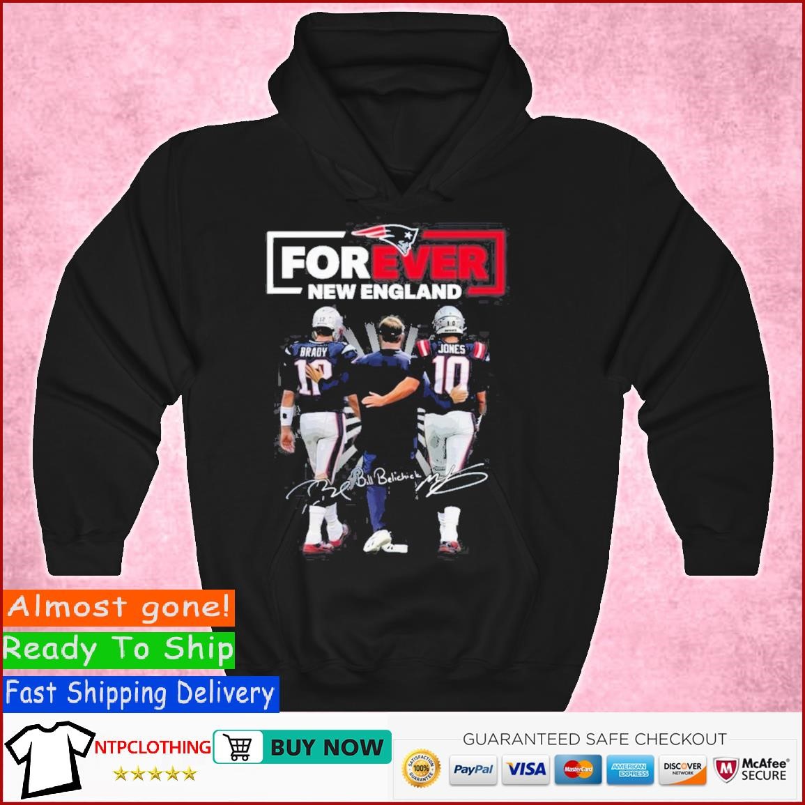 Original New England Patriots Forever Tom Brady Mac Jones Signatures T-shirt,Sweater,  Hoodie, And Long Sleeved, Ladies, Tank Top