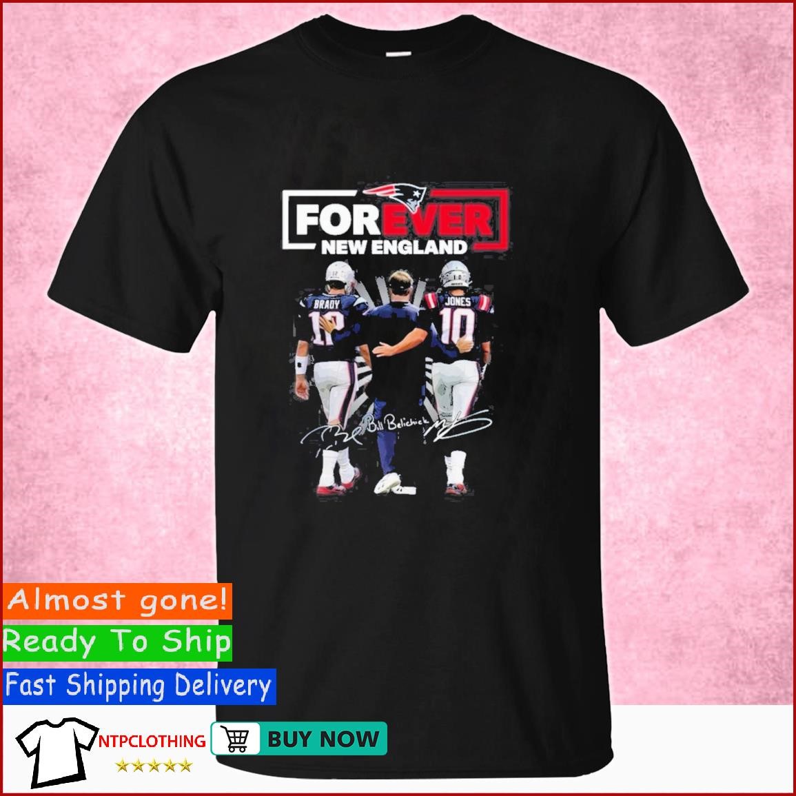 Official Forever New England Patriots Tom Brady Mac Jones