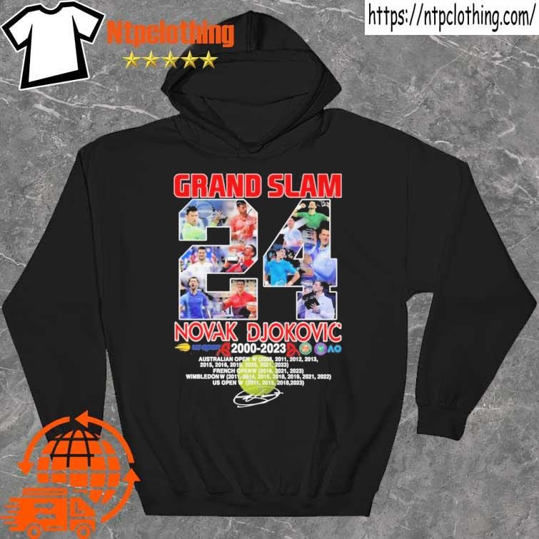 Official Grand Slam 24 Novak Djokovic 2000-2023 Signature Shirt hoddie.jpg