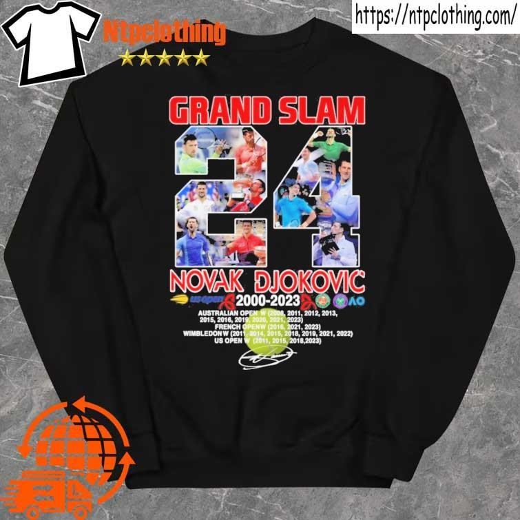 Official Grand Slam 24 Novak Djokovic 2000-2023 Signature Shirt sweater.jpg