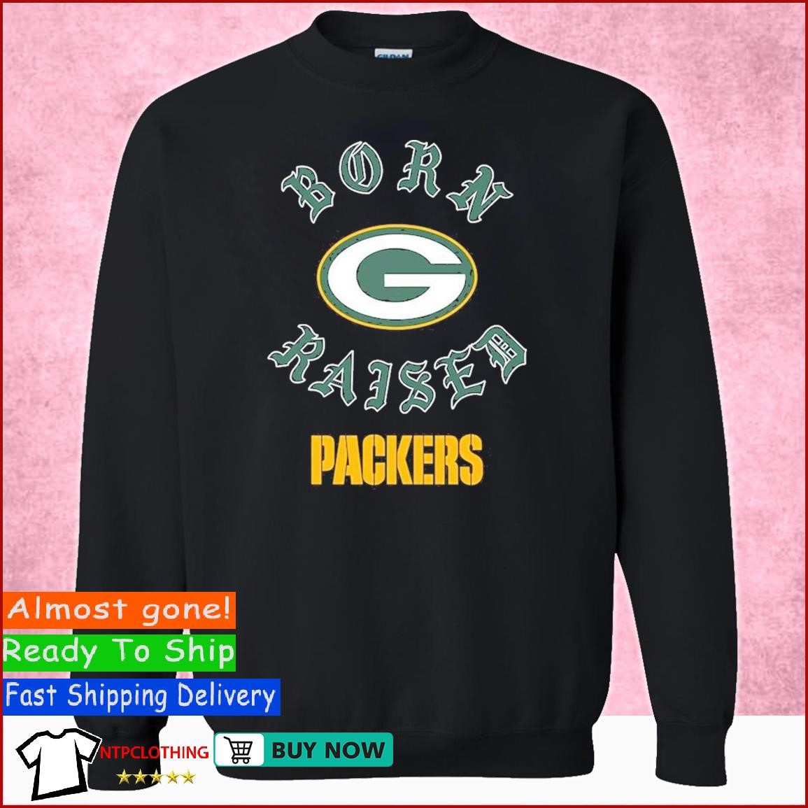 pink green bay packers hoodie