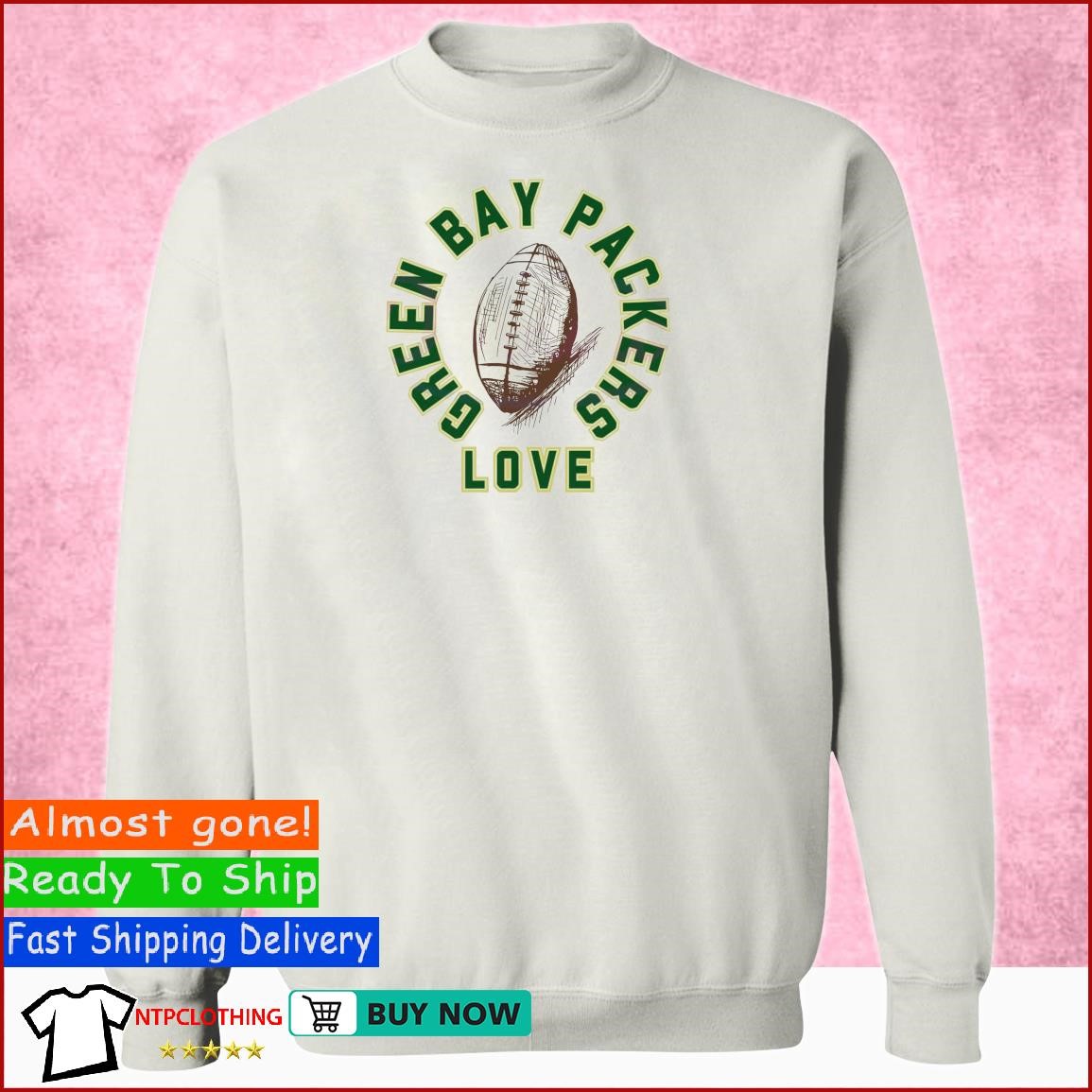 Official Love Green Bay Packers Football T-shirt, hoodie, tank top, sweater  and long sleeve t-shirt