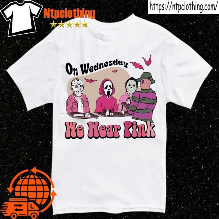 Official Halloween On Wednesday We Wear Pink Shirt