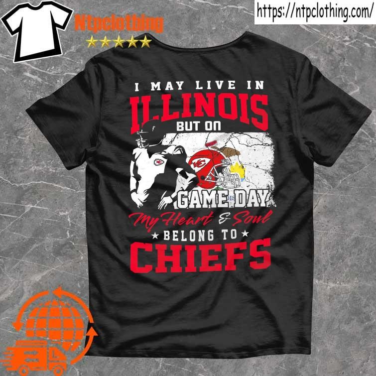 Official I May Live In New York But On Game Day My Heart & Soul Belongs To Chicago  Bears Logo Shirt, hoodie, sweater, long sleeve and tank top