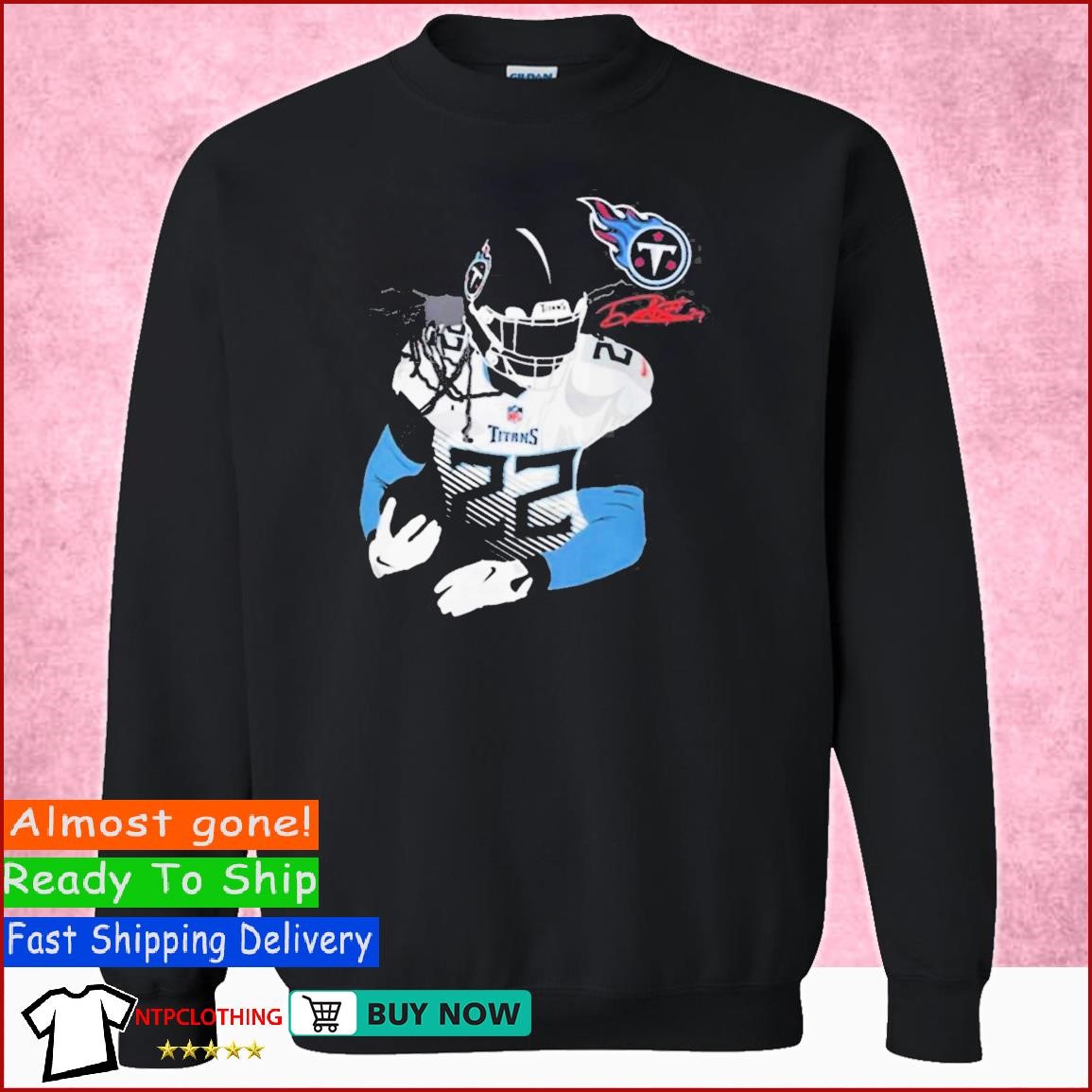 Licensed Gear Nfl Tennessee Titans Derrick Henry Navy Player Shirt, hoodie,  sweater, long sleeve and tank top