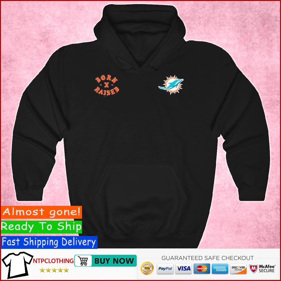 Miami Dolphins Born X Raised Unisex T-Shirt, hoodie, sweater and long sleeve