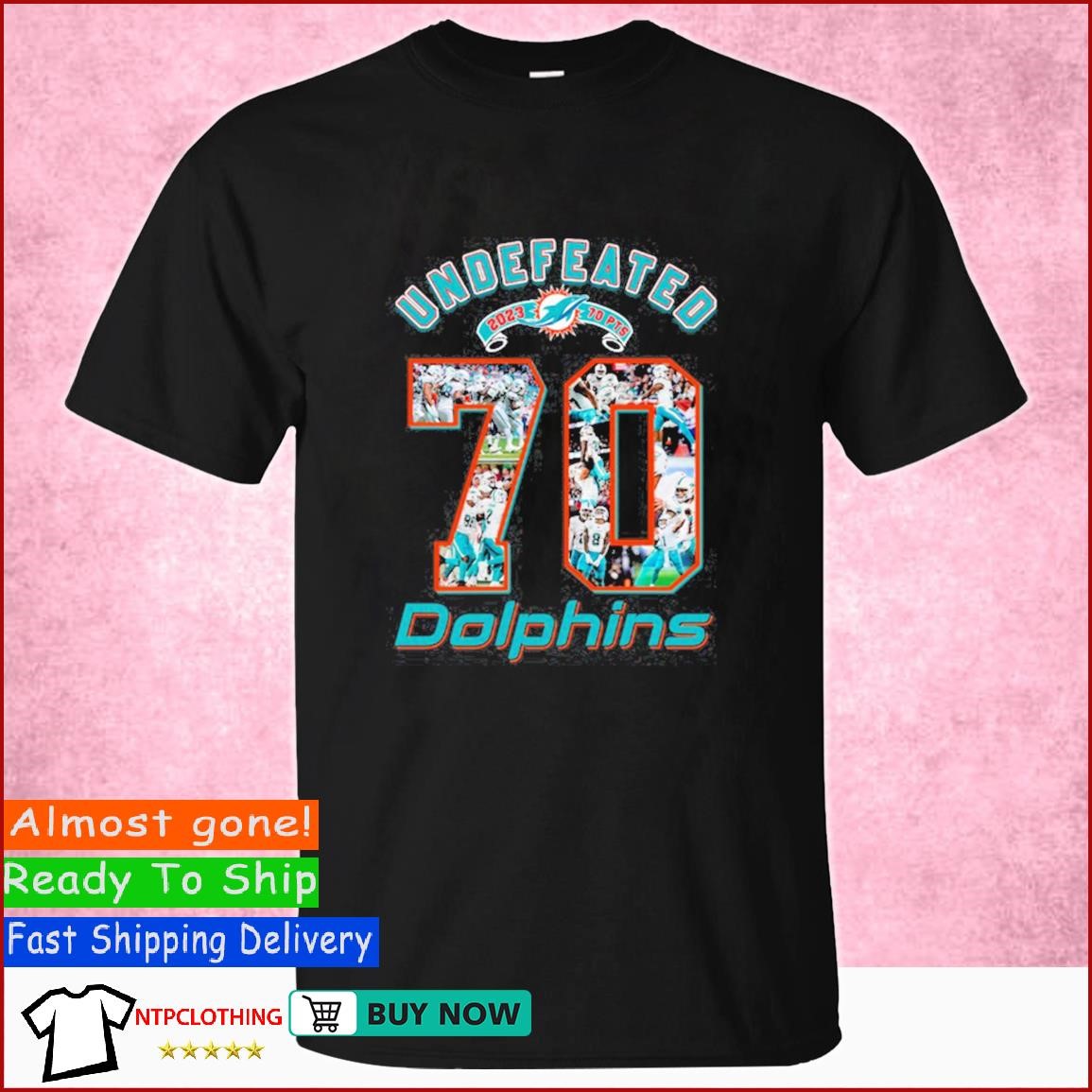 Gildan Miami Dolphins T-Shirt White 5XL