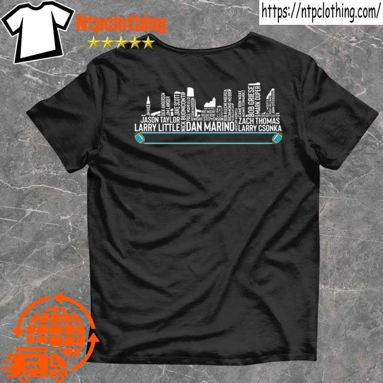 Official Miami Dolphins.Name Players City Skyline Shirt, hoodie