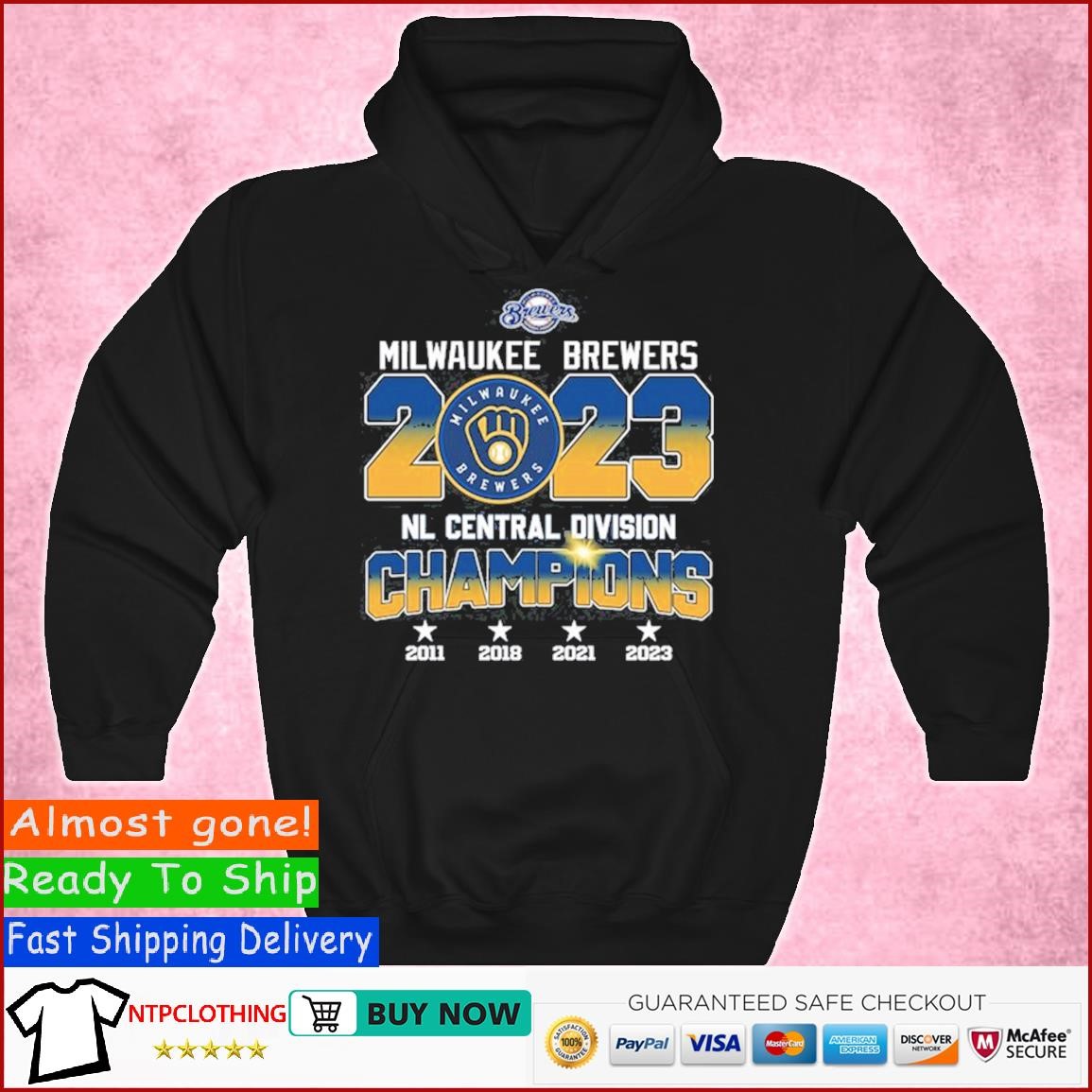 Official Brewers 2023 Milwaukee Brewers NL Central Division Champions  Shirt, hoodie, sweater and long sleeve