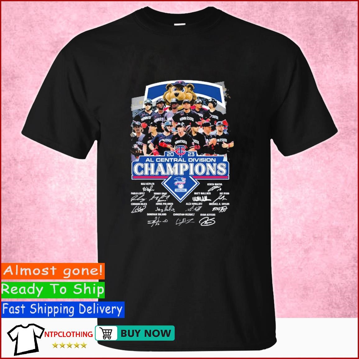 Milwaukee Brewers Nl Central Division champions signatures shirt