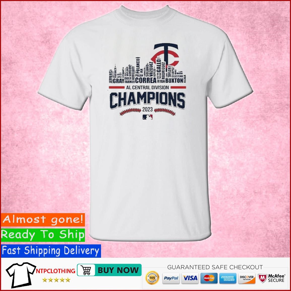 Skyline Twins 2023 AL Central Division Champions Minnesota Twins shirt,  hoodie, sweater, long sleeve and tank top