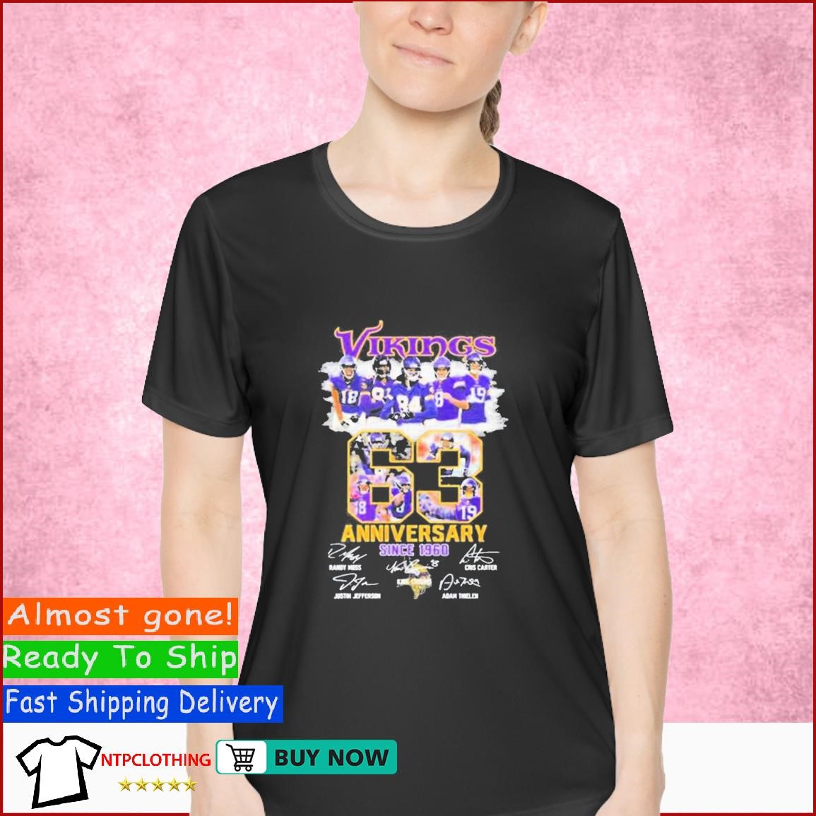 Minnesota Vikings 63 Anniversary Since 1960 Shirt