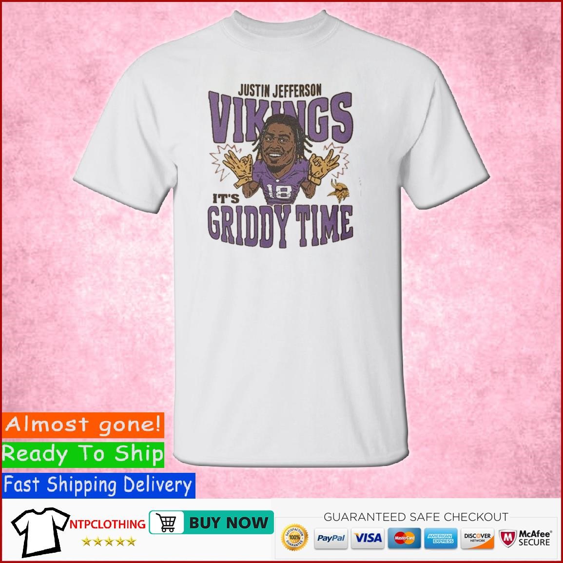 Official Minnesota Vikings Justin Jefferson Griddy Time Shirt, hoodie,  sweater, long sleeve and tank top