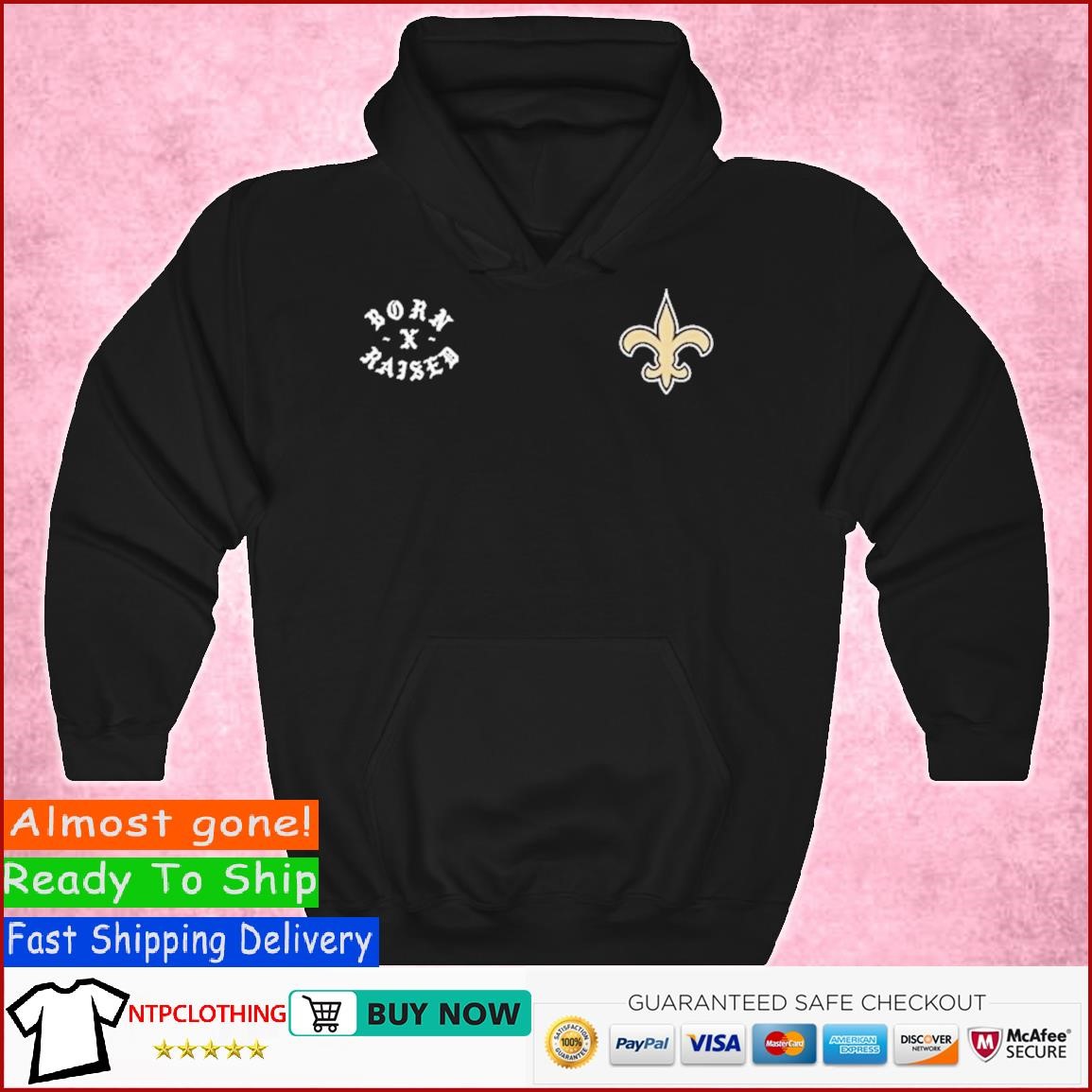 Official New Orleans Saints Born X Raised Unisex T-shirt, hoodie