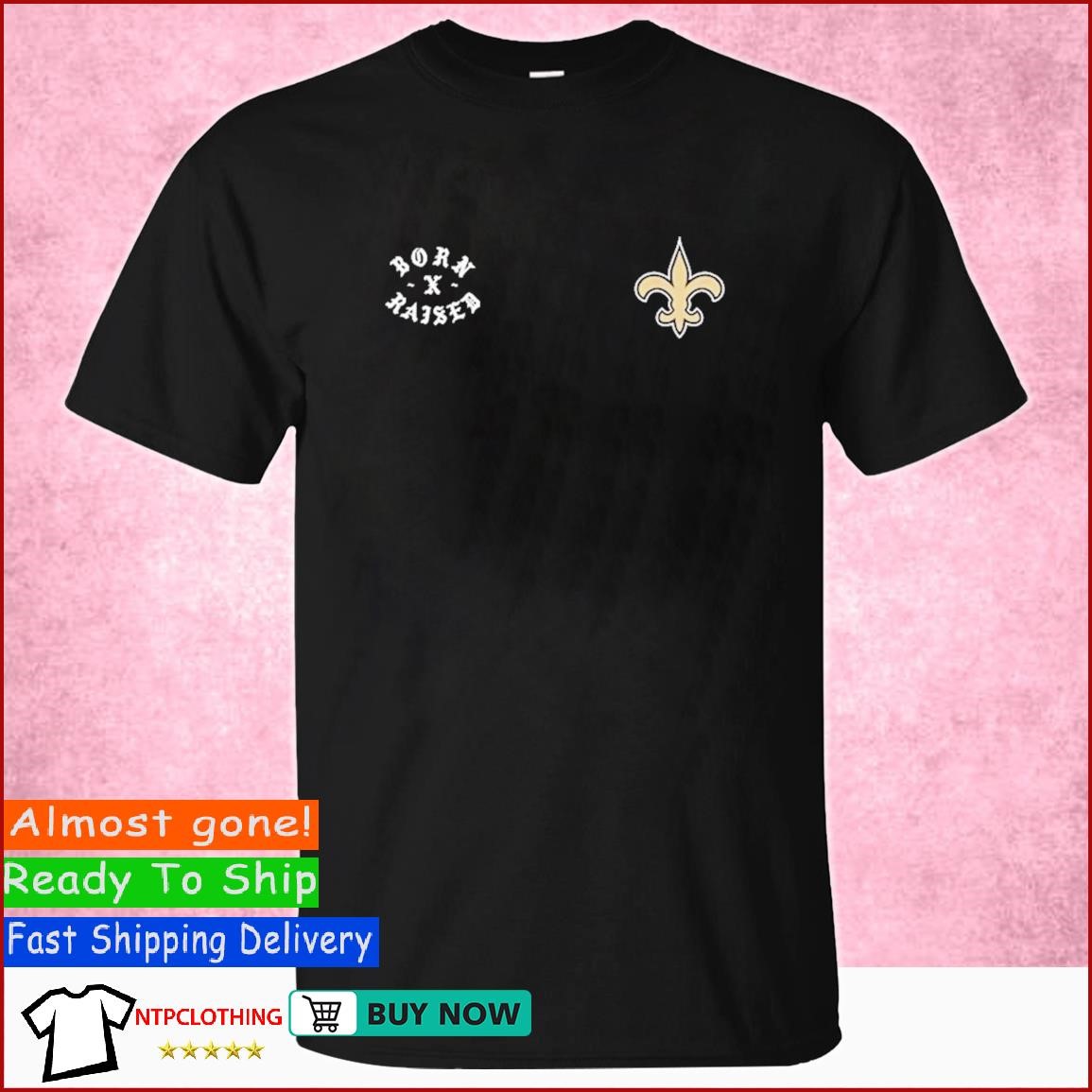 pink new orleans saints shirt