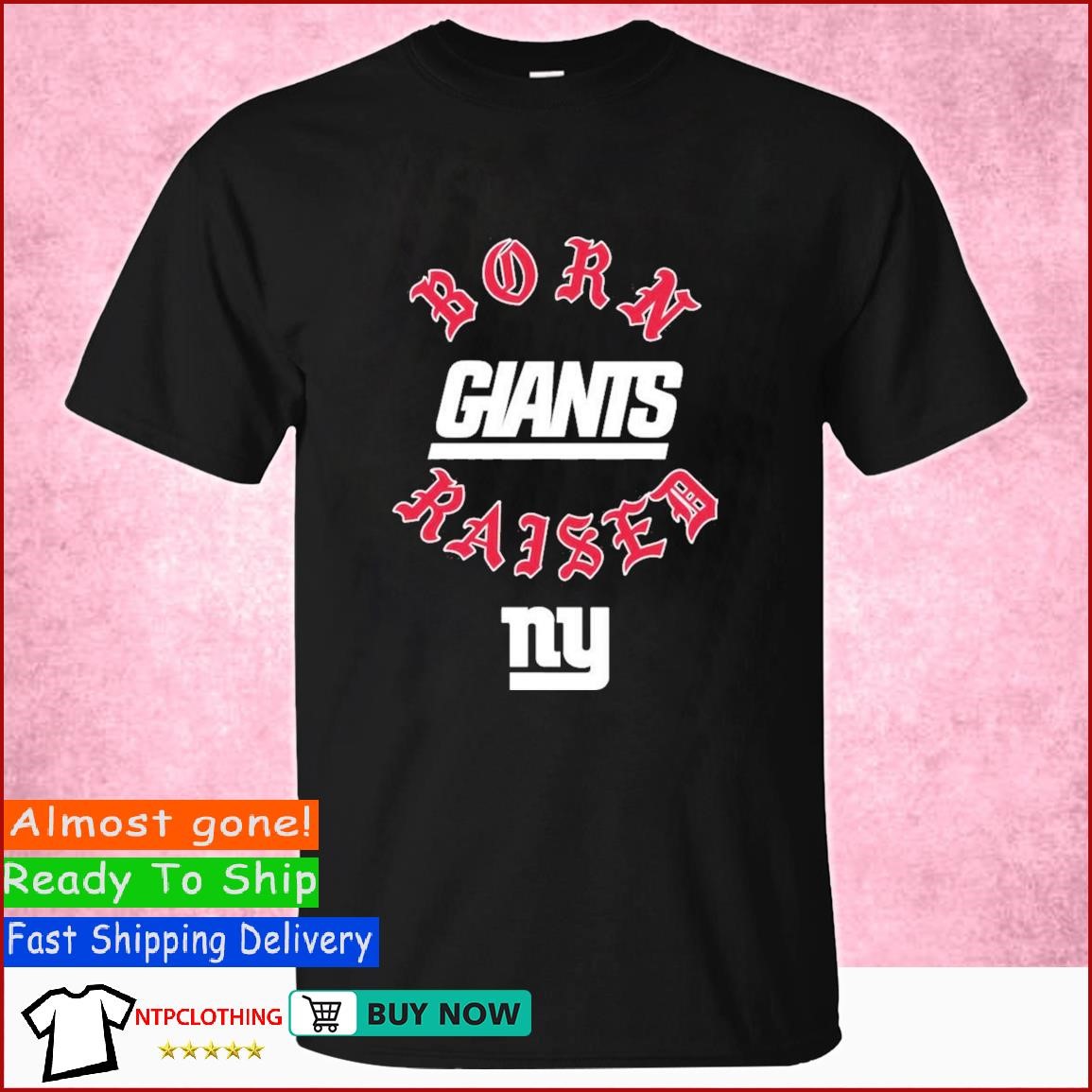 Born x raised black new york giants shirt, hoodie, sweater, long