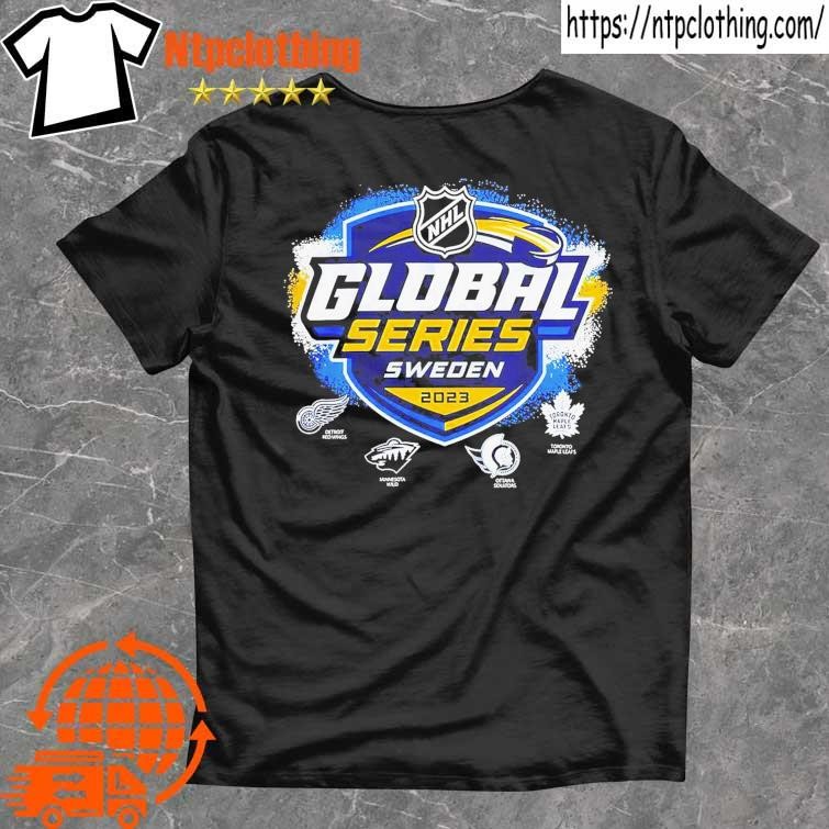 2023 NHL Global Series Sweden Logo Shirt, hoodie, sweater, long sleeve and  tank top