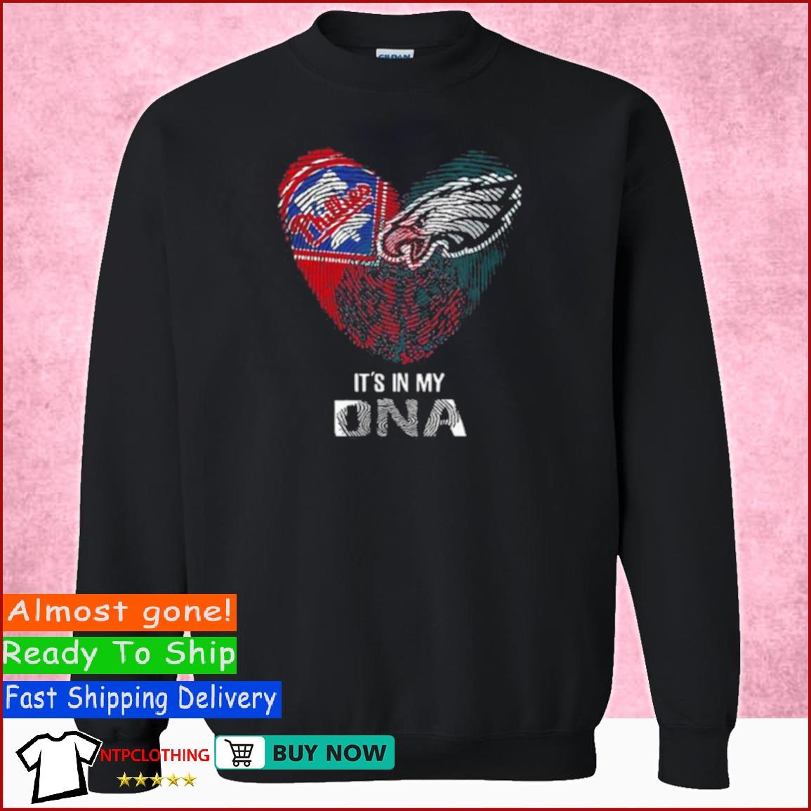 Eagles Phillies It's in my heart shirt, hoodie, tank top and sweater