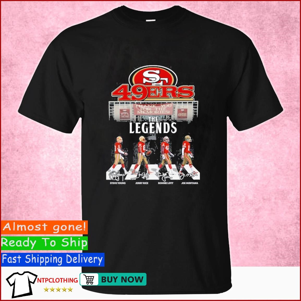 Official San Francisco 49Ers the legends abbey road signatures