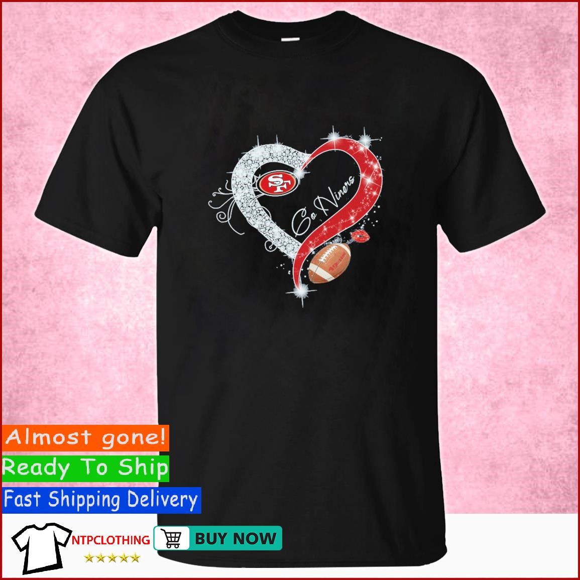 San Francisco 49ers Heart Diamonds Go Niners Shirt, hoodie, sweater, long  sleeve and tank top