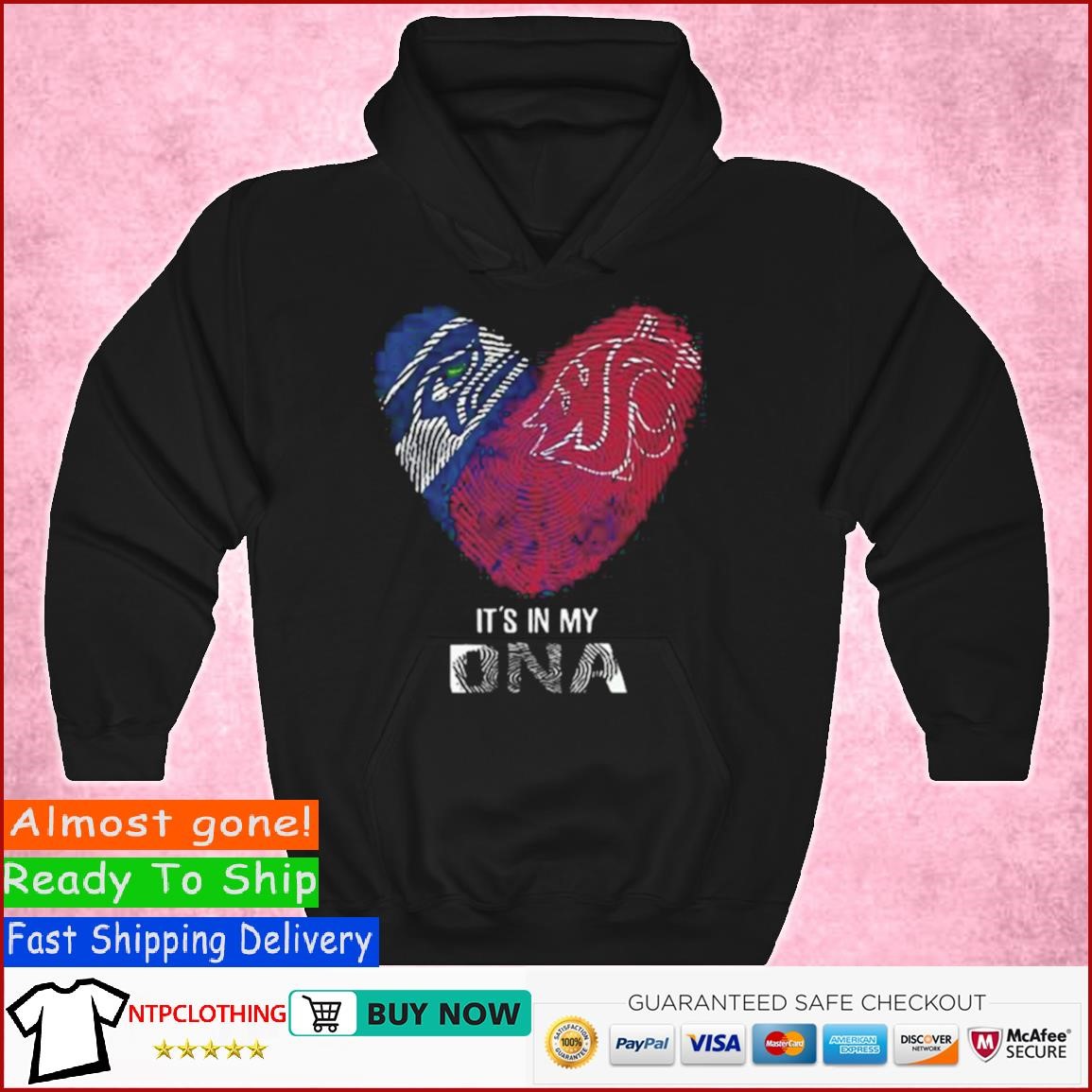 Official Seattle Seahawks And Washington State Heart It's In My DNA 2023  Shirt, hoodie, sweater, long sleeve and tank top