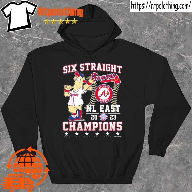 Official Six Straight Atlanta Braves NL East 2023 Champions shirt