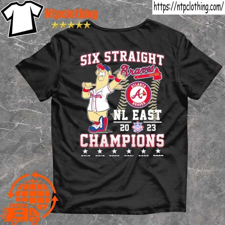 Official Six Straight Atlanta Braves NL East 2023 Champions shirt