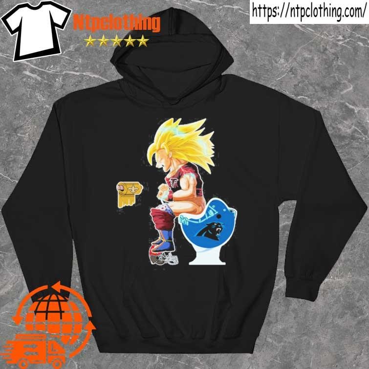 Official Son Goku Carolina Panthers Shitting On Toilet New