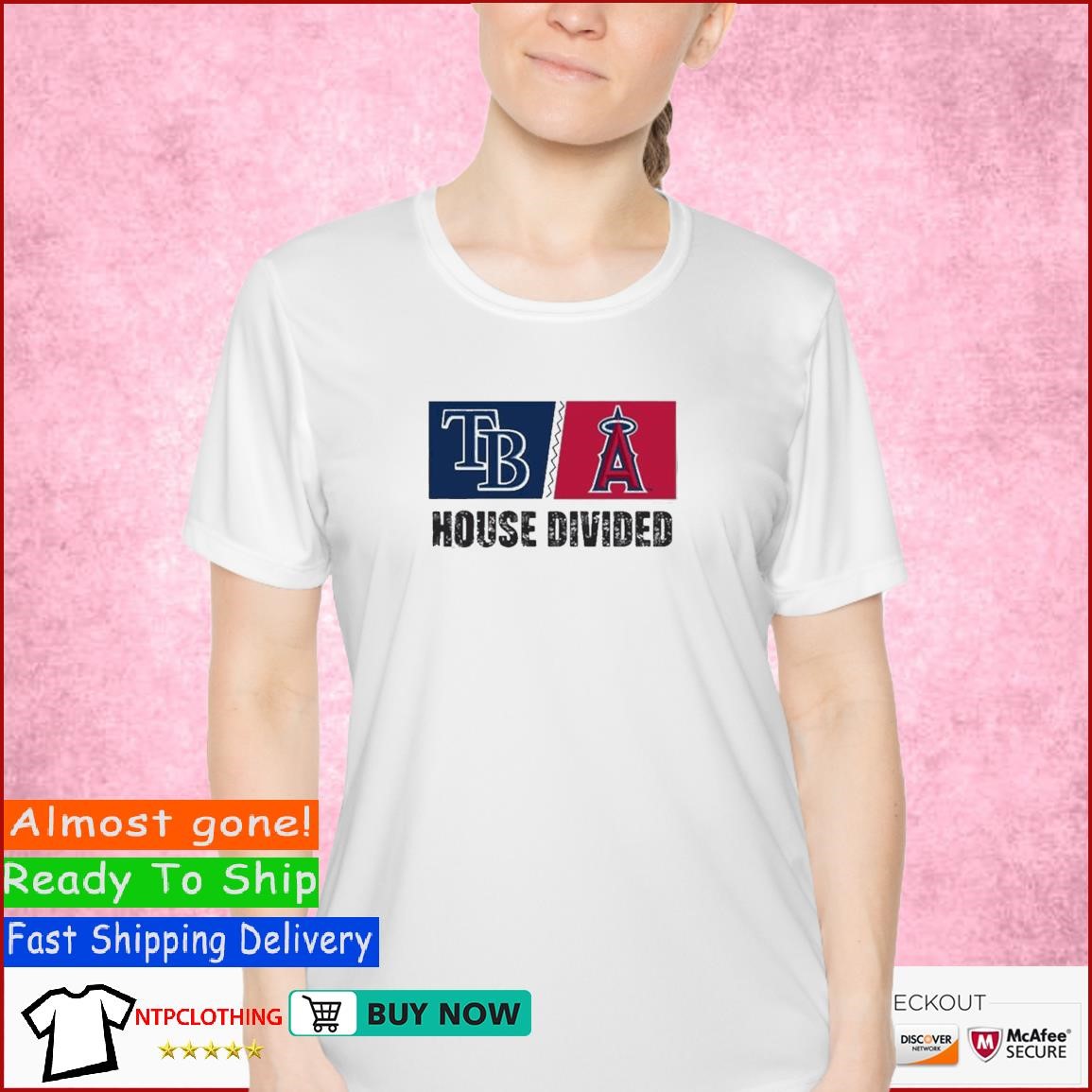 Official Tampa Bay Rays Vs Los Angeles Angels House Divided Shirt