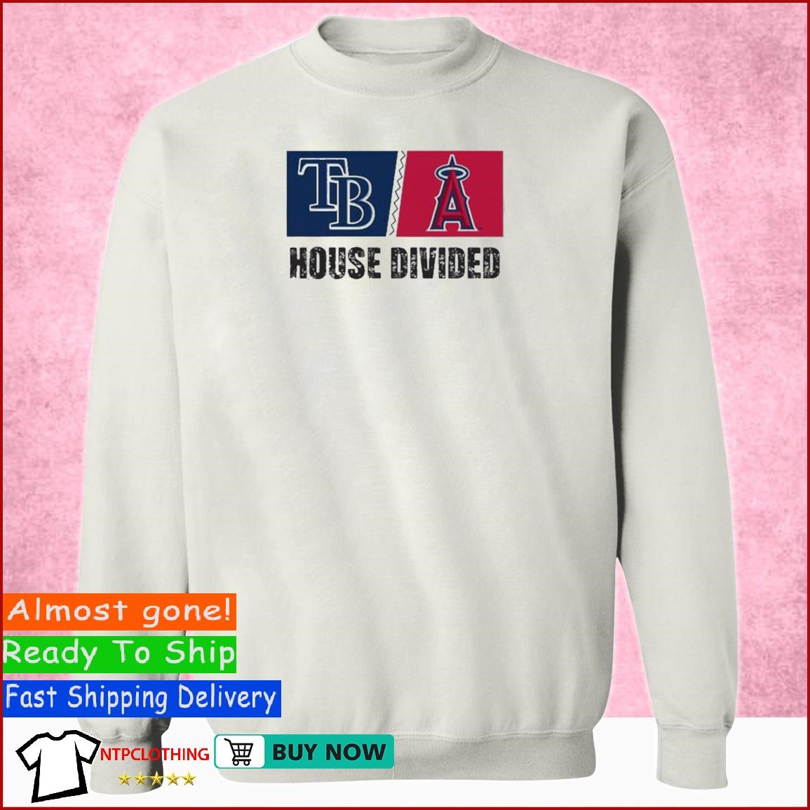 Official Tampa Bay Rays Vs Los Angeles Angels House Divided Shirt