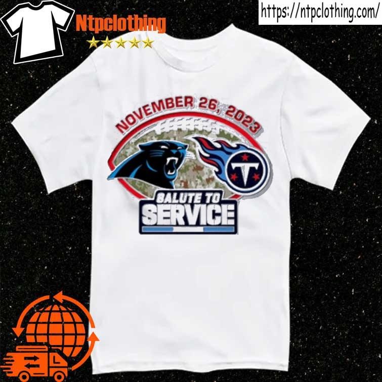 Official carolina panthers vs tennessee titans gameday salute to