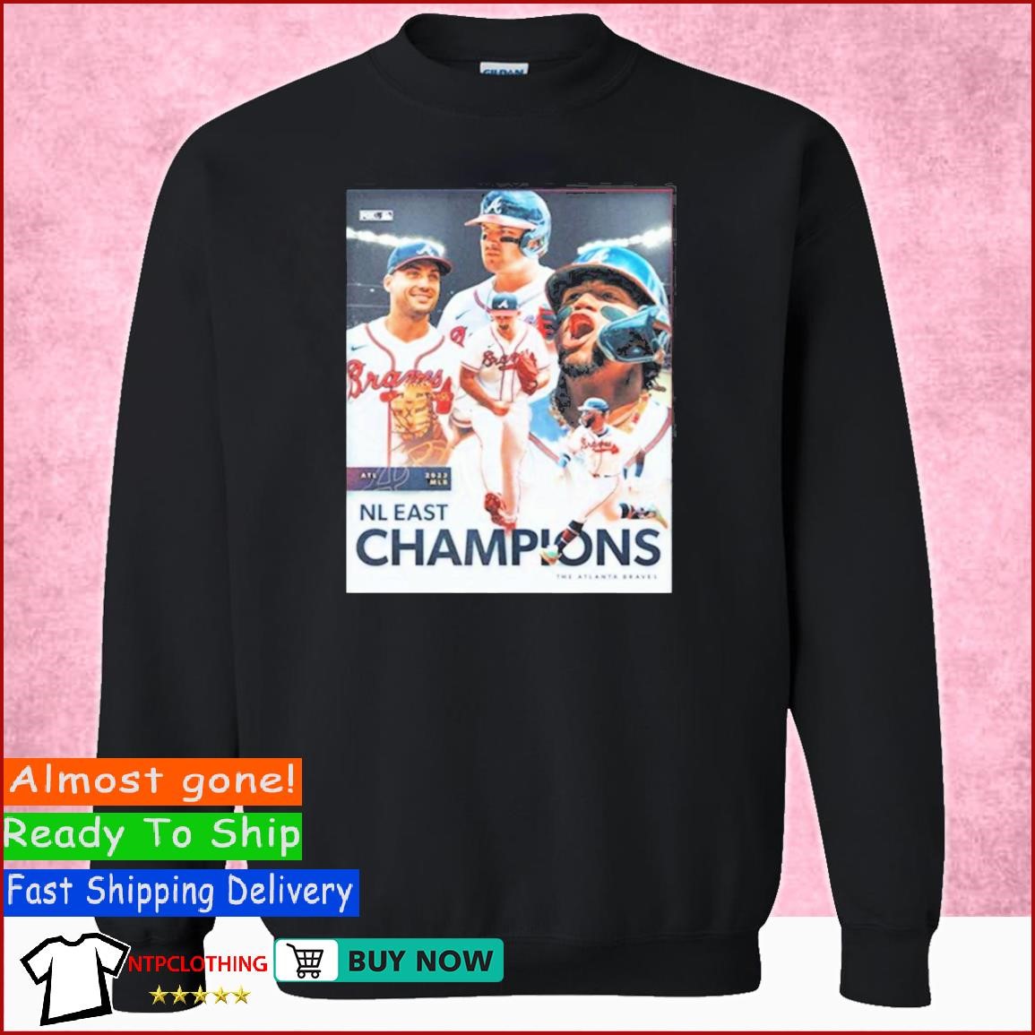 Official Atlanta Braves Crew Sweatshirts, Braves Crew-Cut Sweatshirts,  Pullovers
