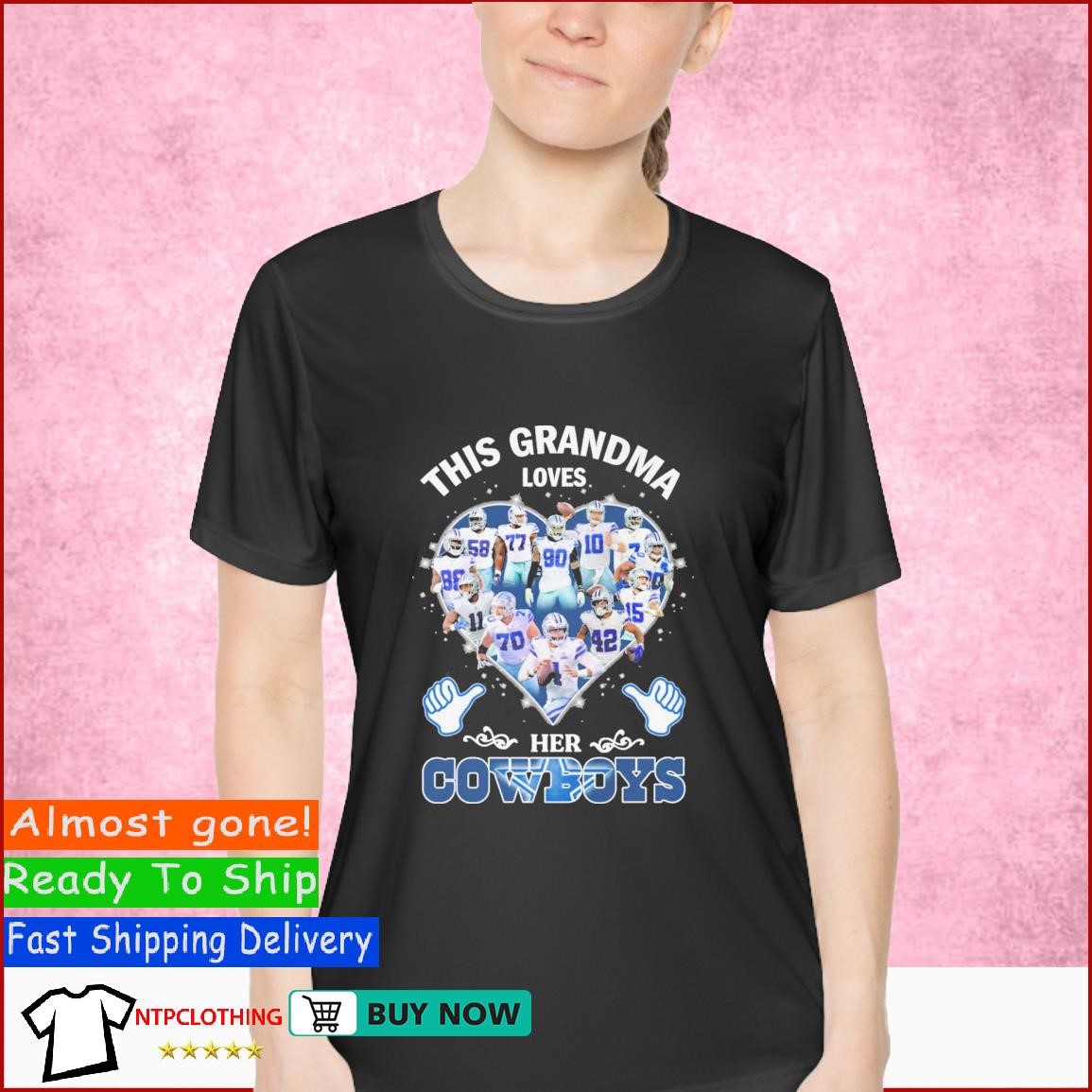 Top this Cool Grandma Loves Her Cowboys Shirt, hoodie, sweater, long sleeve  and tank top