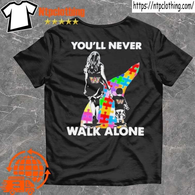 Washington Commanders You'll Never Walk Alone Mom And Son Autism T