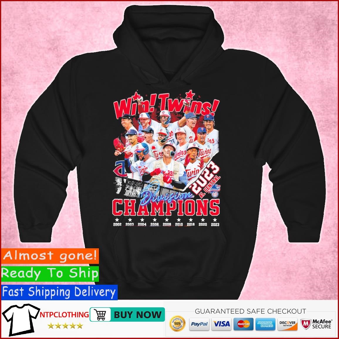 Official wins Minnesota Twins 2023 AL Central Division Champions T shirt -  Limotees