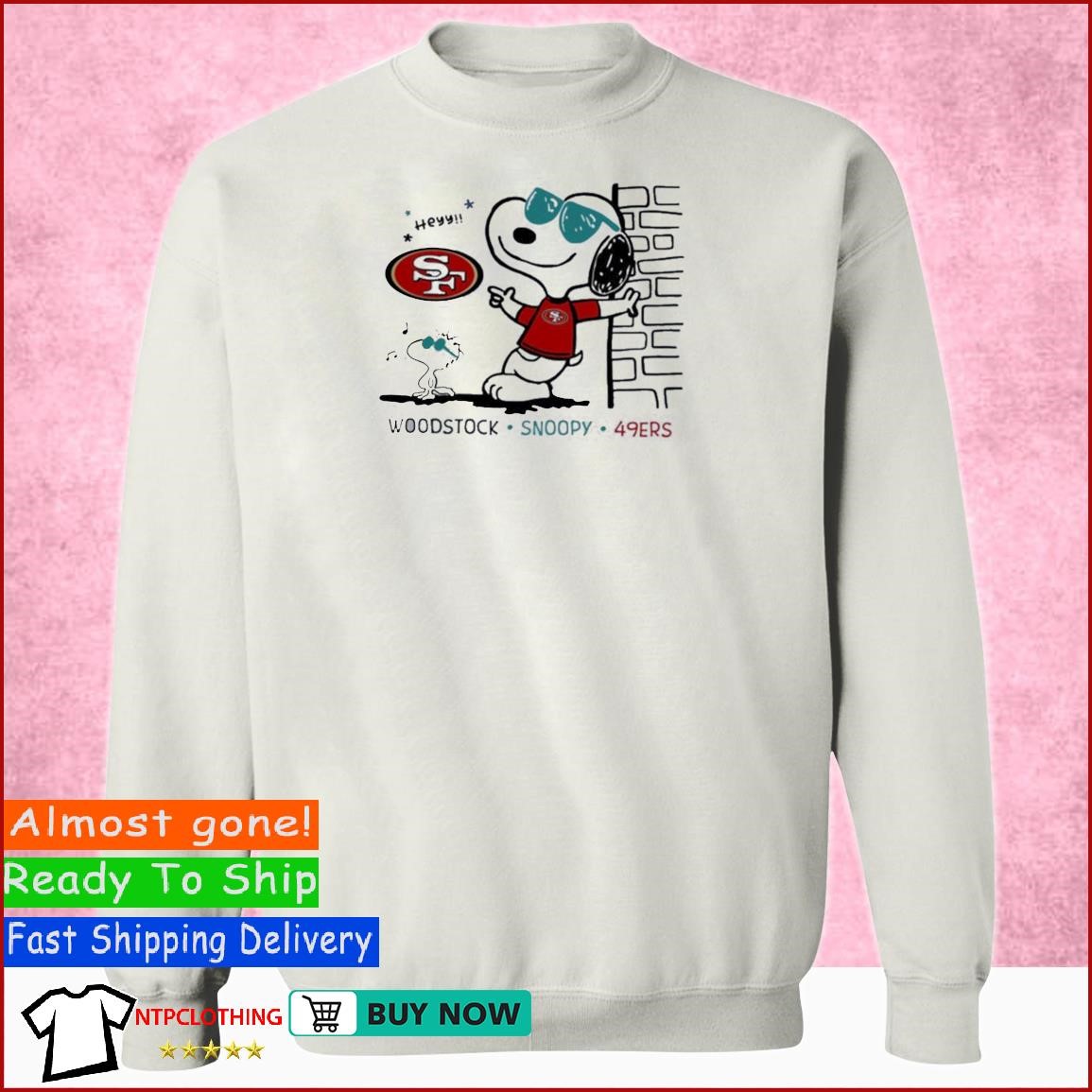 Woodstock Snoopy 49ers shirt, hoodie, sweater, long sleeve and tank top