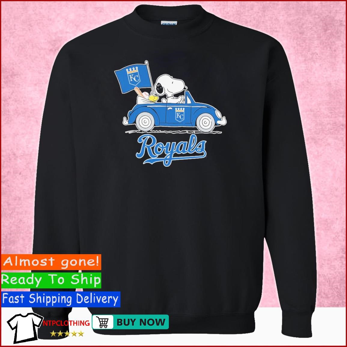 Snoopy and Woodstock driving car Kansas City Royals shirt, hoodie