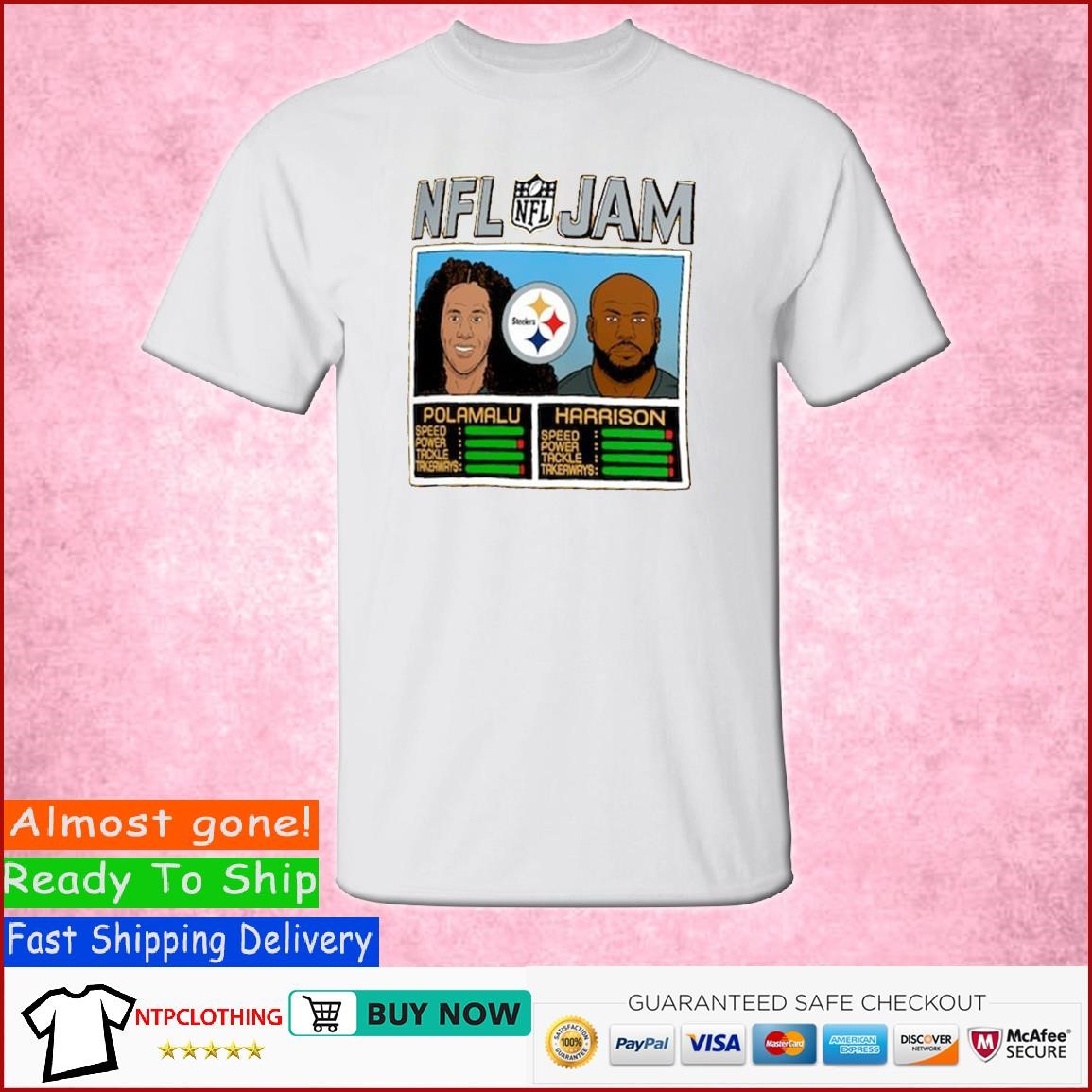 Troy Polamalu and James Harrison Pittsburgh Steelers Homage