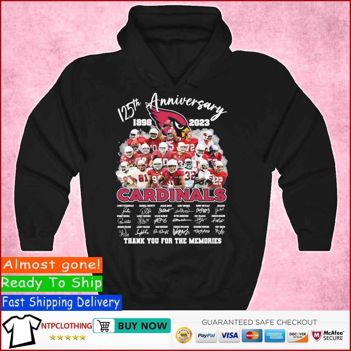Official 125th Anniversary 1898 – 2023 Cardinals Thank You For The Memories  T-Shirt, hoodie, sweatshirt for men and women
