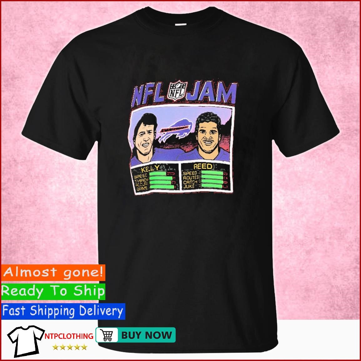 Homage Buffalo Bills Jim Kelly & Andre Reed NFL Jam T-Shirt