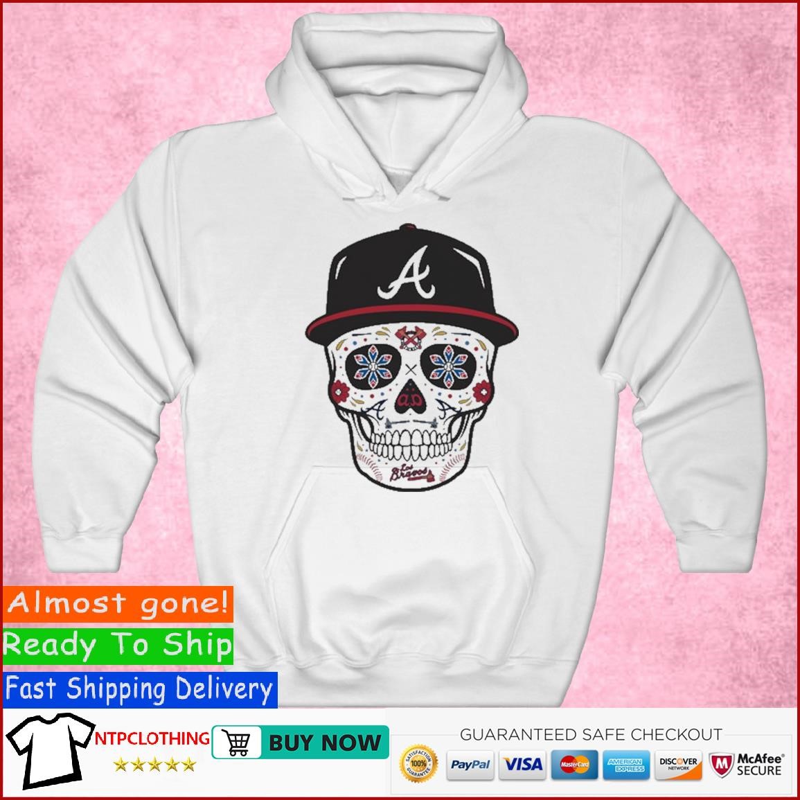 Atlanta Braves Sugar Skull Shirt, hoodie, sweater, long sleeve and tank top