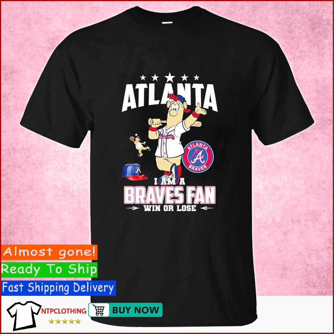 Atlanta I Am A Braves Fan Win Or Lose T-shirt - Shibtee Clothing