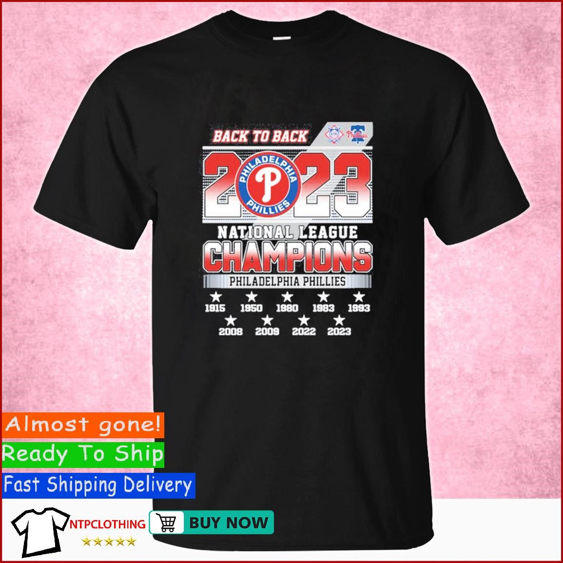 Vintage Philadelphia Phillies '93 NL Champs T-Shirt