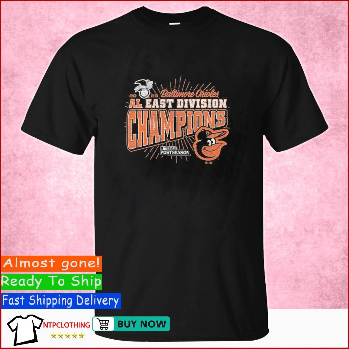 Baltimore Orioles '47 2023 Al East Division Champions Distressed Franklin T- shirt