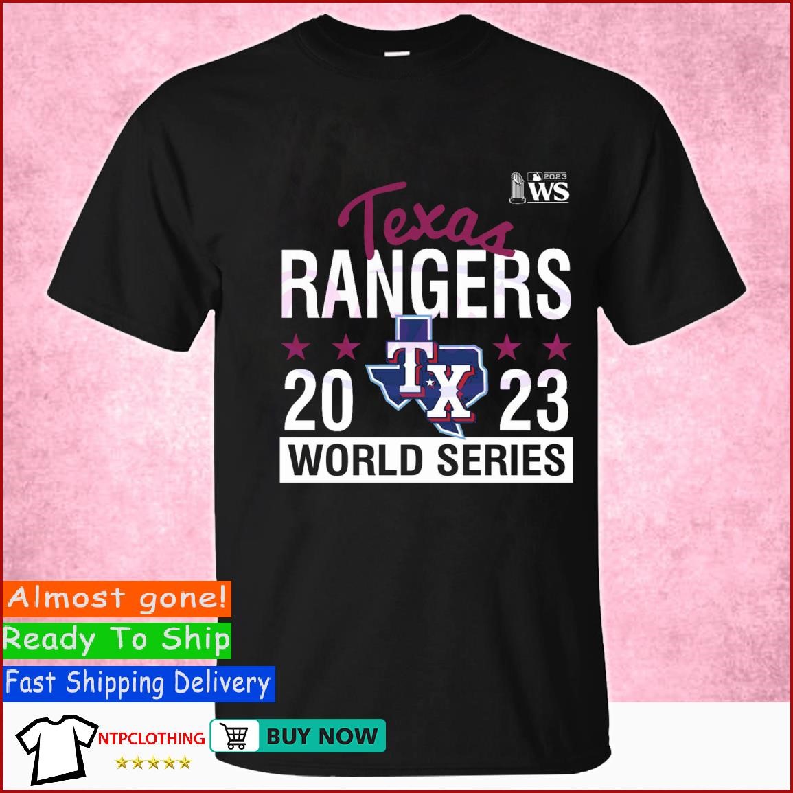 Red Jacket Texas Rangers T-Shirt - Men's T-Shirts in Blue