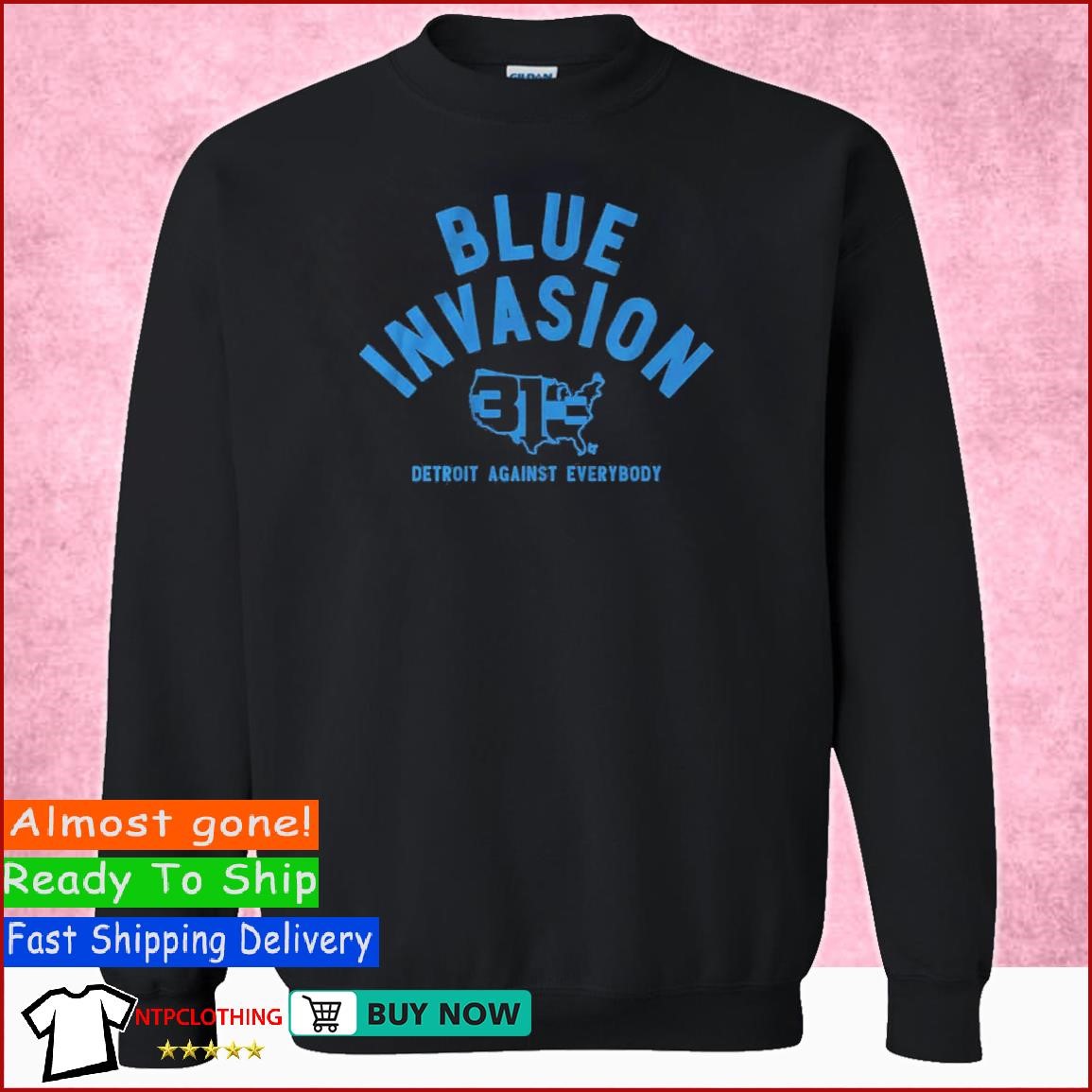 Blue Invasion 313 Detroit Lions Against Everybody T-Shirts, hoodie, sweater,  long sleeve and tank top